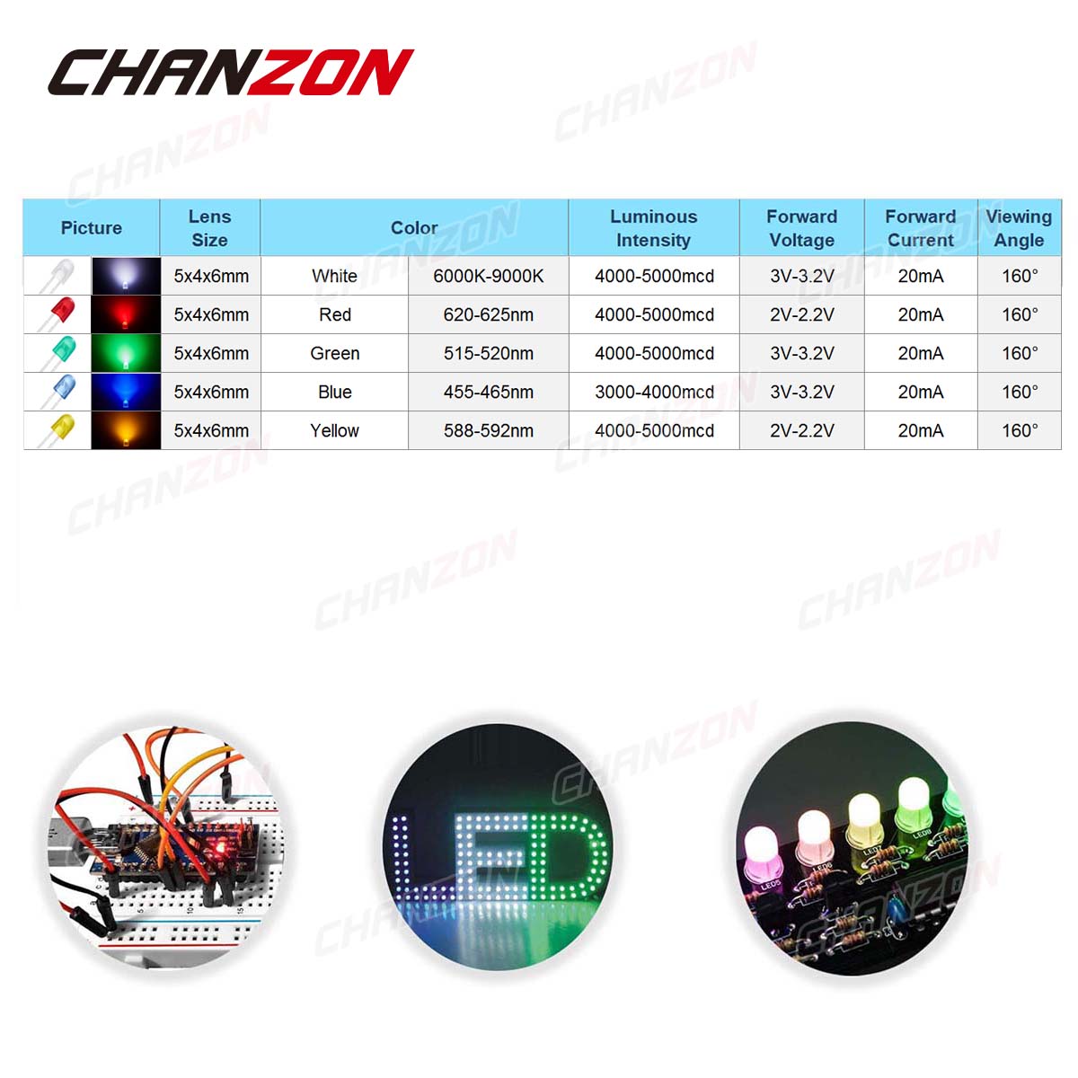 100 Uds 5mm diodo LED ovalado  - Science And Hobby reseña y precio